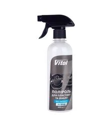 Поліроль VITOL для пластику та вінілу, матова, без запаху, 400 мл (VTP-4011)