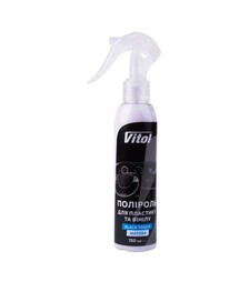 Полироль VITOL Black Touch для пластика и винила, матовая, 150 мл (VTP-1522)