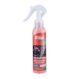 Полироль VITOL для пластика и винила, матовая, персик, 150 мл (VTP-1516)