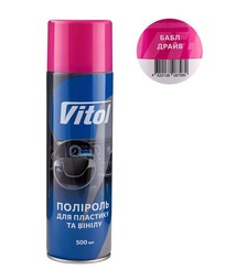 Поліроль VITOL для пластику та вінілу, бабл драйв, 500 мл (87980)