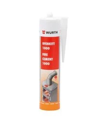 Герметик високотемпературний WURTH Fire cement 1000, сірий чавун, 310 мл (8932900)