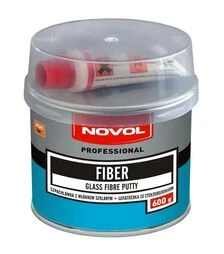Шпатлевка автомобильная со стекловолокном Novol Fiber, 600 г