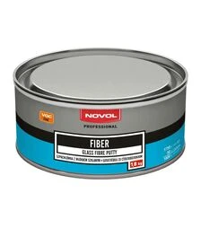 Шпаклівка автомобільна зі скловолокном Novol Fiber, 1,8 кг