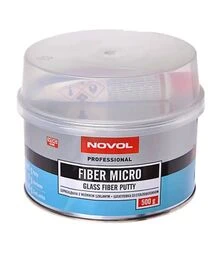 Шпатлевка автомобильная с микростекловолокном Novol Fiber Micro, 500 г