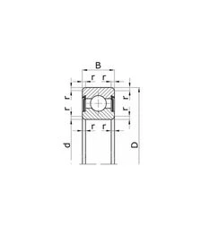Підшипник кульковий ХАРП 180309 (6309 2RS) (8ГПЗ) Україна