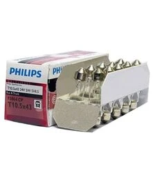 Лампа софітна Philips C5W (T10,5×43) 24V/5W (АС 24-5)