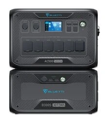 Комплект зарядних станцій BLUETTI AC500 + B500K, 5120 Вт*год, 1420000 mAh, 5 кВт + з'єднувальний кабель P090D-P150D (PB931590)