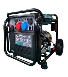 Генератор инверторный бензиновый Könner&Söhnen KS 8100iE 1/3 ATSR, 8 кВт, одно/трехфазный (KS 8100iE 1/3 ATSR)