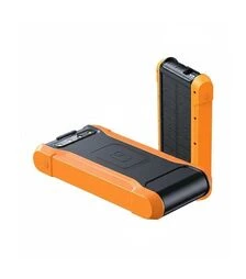 Універсальна мобільна батарея PowerPlant PD 18W, 20000mAh, USB-C, 2xUSB-A, сонячна панель (PB930487)