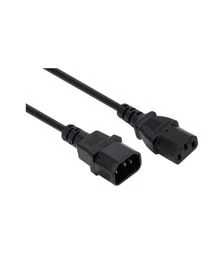 Кабель живлення Vinga C13 – C14, 3 м, 1 мм² (VCPP1C13143BK)