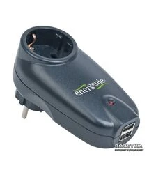 Мережевий подовжувач-фільтр Gembird 1 розетка, USB, чорний (SPG1-U)