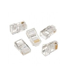 Коннектор Cablexpert RJ-45, Cat.5e, UTP, 8P8C, 10 шт, позолоченные контакты (LC-8P8C-001/10)