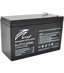 Акумуляторна батарея Ritar LiFePo4 R-LFP, 12,8 В, 6А*год (R-LFP 12.8V 6Ah)