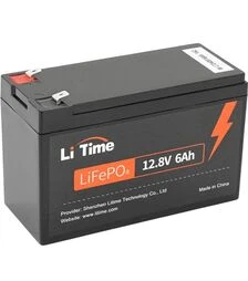 Аккумуляторная батарея Litime LiFePo4, 12,8 В, 6 А*ч (Li-Time-LiFePO4-12.8-6)