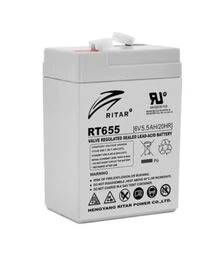 Акумуляторна батарея Ritar AGM RT655 6 В 5,5 А*год (RT655)