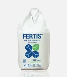 Добриво комплексне Fertis NPK 8-24-24+S+B+Zn (Фертіс), 1 000 кг