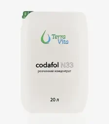 Мікродобриво Кода ФОЛ N33, 20 л (TerraVita)