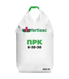 Добриво комплексне NPK 6-20-30, 900 кг (Fertisac)
