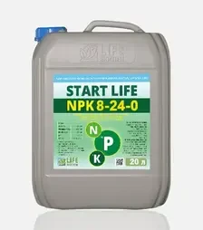 Добриво комплексне Start life NPK 8-24-0 (Старт Лайф), 20 л (Life Biochem)