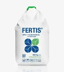 Добриво комплексне NPK 7-12-25+S+B+Fe+Mn+Zn, 500 кг (Fertis)