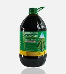 Біостимулятор Гумат Калію фітопремікси, 5 л (Добриво Живиця)