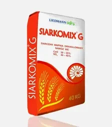 Мікродобриво Сульфат кальцію гранульований CaO 30-35%, SO3 40-45%, 40 кг (Siarkomix)