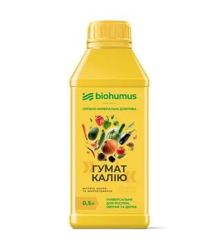 Биоудобрение Гумат Калия, 0,5 л (BioHumus)
