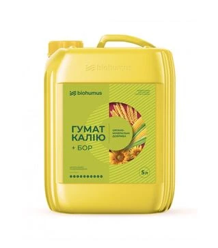 Біодобриво Гумат калію + БОР 5 л (Biohumus)
