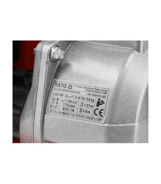 Мотопомпа YATO YT-85420, 4,45 кВт, 7,5 м&sup3;/ч, 1"