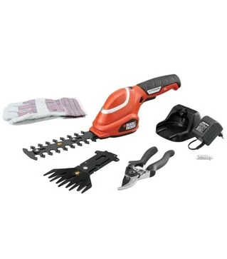 Кусторез-ножницы аккумуляторные (2в1) Black+Decker (GSL700KIT)