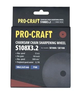 Диск&nbsp;для&nbsp;заточки&nbsp;ланцюгів&nbsp;ProCraft&nbsp;SK1000&nbsp;Керамічний,&nbsp;&Oslash;S108,&nbsp;3,2&nbsp;мм&nbsp;(010832)