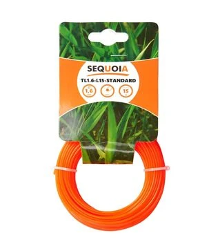 Леска для триммера SEQUOIA TL1.6-L15-Standard круглая, 1,6 мм, 15 м