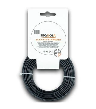 Леска для триммера SEQUOIA TL2,4-L15-Standart круглая 2,4 мм, 15 м