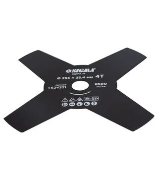 Ніж для тримера Sigma &Oslash;255&times;25,4мм, 4Т (5624321)