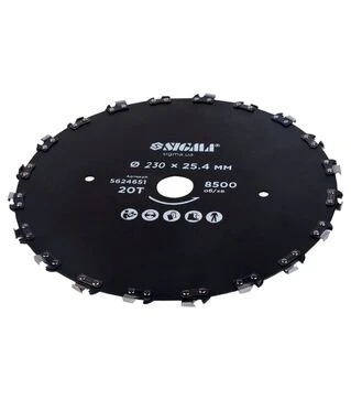 Диск для триммера Sigma &Oslash;230&times;25,4мм, 20Т, цепной (5624651)