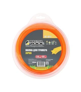Волосінь для тримера MASTERTOOL зірка, 2 мм, 172 м блістер (19-1011)