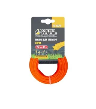 Волосінь для тримера MASTERTOOL зірка, 2,4 мм, 15 м (19-1024)