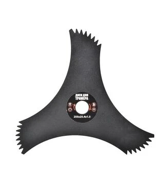 Диск для тримера MASTERTOOL 255х25,4, 3Т з зубцями (19-1916)