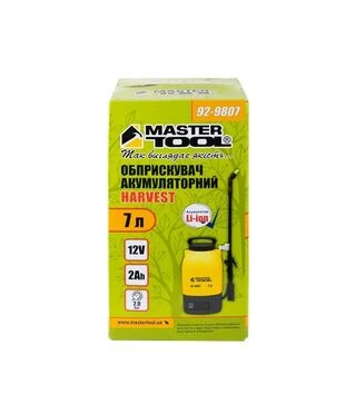 Обприскувач акумуляторний MASTERTOOL Harvest, 7 л, 12В 2А*год (92-9807)