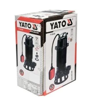 Насос занурювальний YATO для брудної води, з подрібнювачем, 750Вт, 16000 л/год (YT-85350)