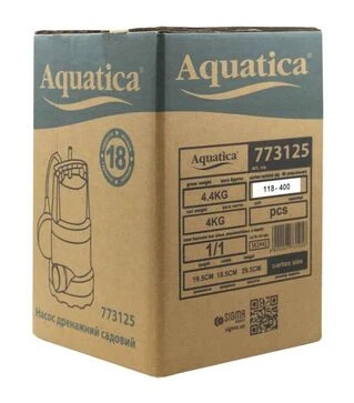 Насос дренажний садовий Aquatica 750 Вт, 220 л/хв, для чистої води (773125)