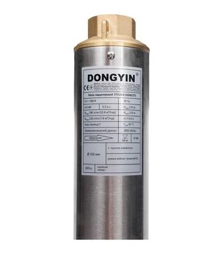 Насос відцентровий Dongyin 4SD8/27, 400 В, 4 кВт, 170 м, 180 л/хв, &Oslash;102 мм, з 3-х частин (7771563)