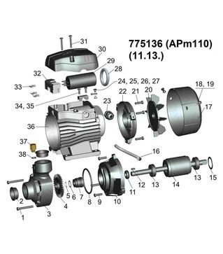 Насос вихровий LEO 3.0 APm110 1100 Вт, 85 м, 70 л/хв, для чистої води (775136)