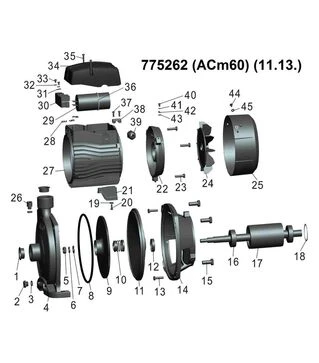 Насос центробежный LEO 3.0 ACm60, 600 Вт, 27 м, 90 л/мин, для чистой воды (775262)