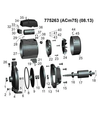 Насос центробежный LEO 3.0 ACm75, 750 Вт, 35 м, 100 л/мин, для чистой воды (775263)
