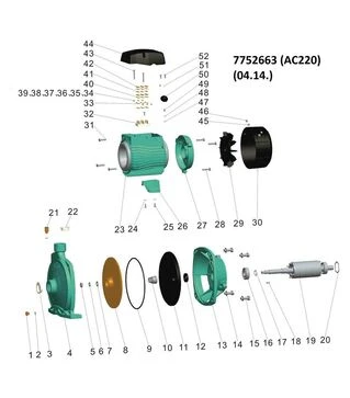 Насос центробежный LEO 3.0 AC220, 400 В 2,2 кВт, 55 м, 150 л/мин, для чистой воды (7752663)