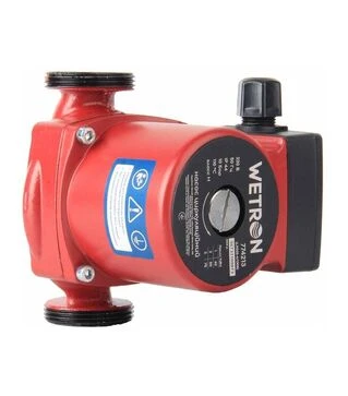 Насос циркуляционный Wetron LPS25-6/130B, 100 Вт, 6 м, 50 л/мин, &Oslash;1 1/2" 130 мм, с гайками &Oslash;1", бордо (774233)
