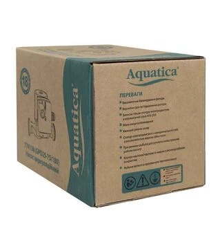 Насос циркуляционный Aquatica 130 Вт, 7 м, 87 л/мин, &Oslash;1 1/2" 180 мм, с гайками &Oslash;1" (774138)
