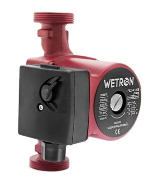 Насос циркуляційний Wetron LР525&ndash;4/180В, 75 Вт, 4 м, 40 л/хв, &Oslash;1 1/2" 180 мм, з гайками &Oslash;1", бордо (774212)