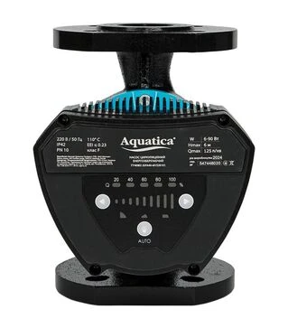 Насос циркуляційний фланцевий енергозберігаючий Aquatica GPA40-6F/220 IV, 6-90 Вт, 6 м, 125 л/хв (774082)
